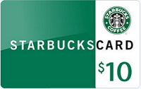 Starbucks Gift Card 10