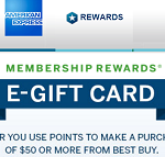 300 Best Buy eGift Card Amex Membership Rewards