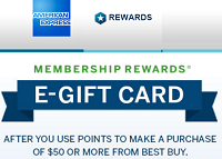 300 Best Buy eGift Card Amex Membership Rewards 