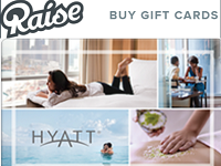 Raise Bonus 3% Off Discount Hyatt Gift Cards