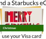 Starbucks Free 5 eGift Card Visa Bonus