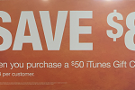 Save $8 Off $50 iTunes Gift Card from Home Depot