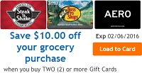 Kroger Offers 10 Off 2 Gift Cards Bonus