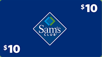 Free 10 Gift Card Sam's Club Sign Up Bonus