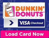 Free 10 Dunkin' Donuts Bonus 25 Visa CheckOut