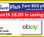 eBay Gift Card 800 Plenti Points Rite Aid