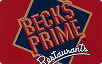 Becks Prime Gift Card