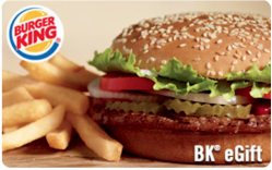 Burger King Gift Card eBay